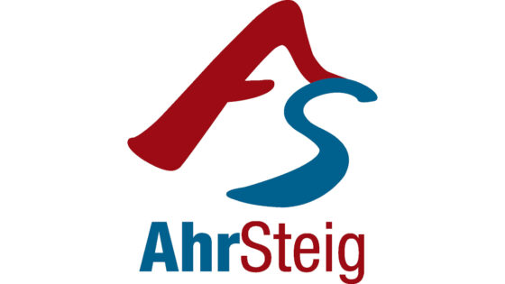 Das offizielle AhrSteig-Logo in Rot und Blau