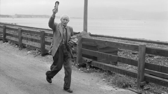 Alfred Hamish Reed während seines Spaziergangs von North Cape nach Bluff am 16. Dezember 1960